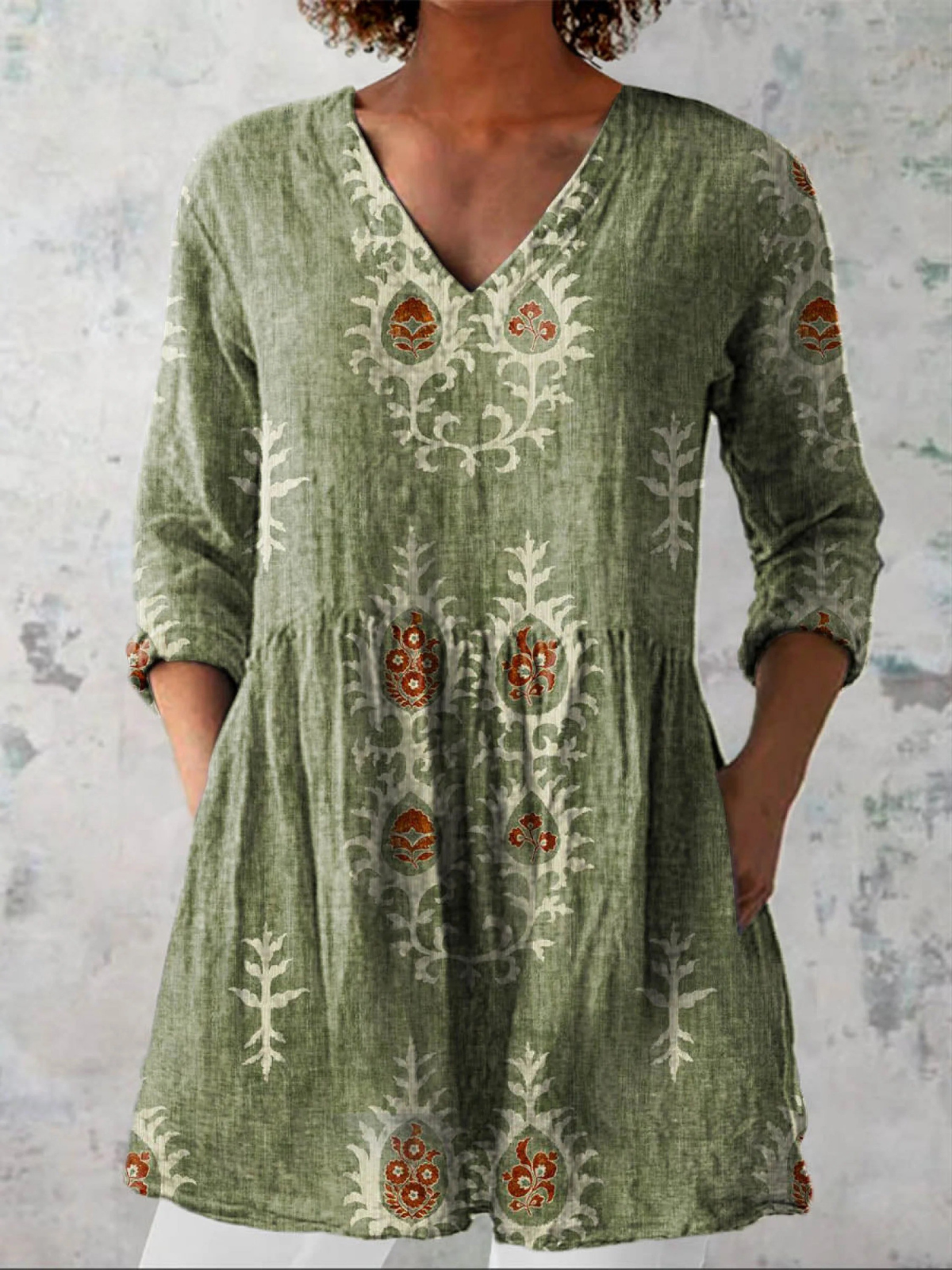Rosa | Blusa Lunga Fantasia
