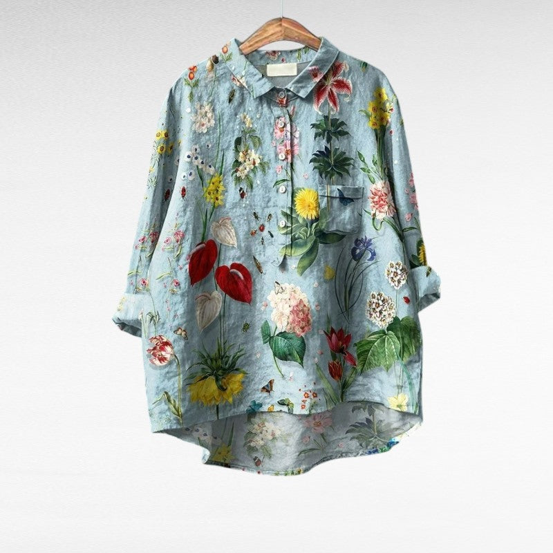 Béatrice | Elegante Blusa Estiva in Lino