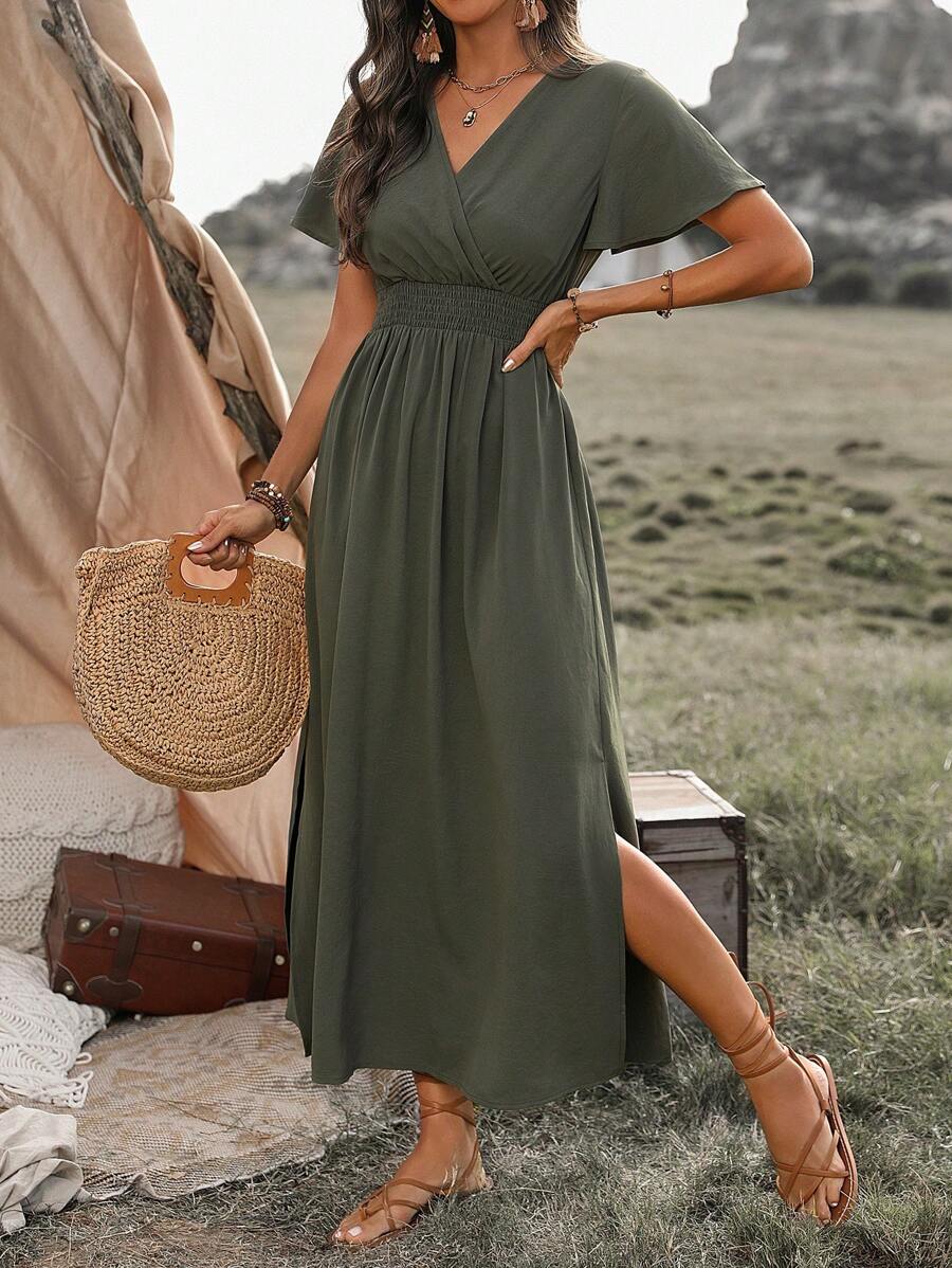 Odette | Maxi abito elegante con spacco