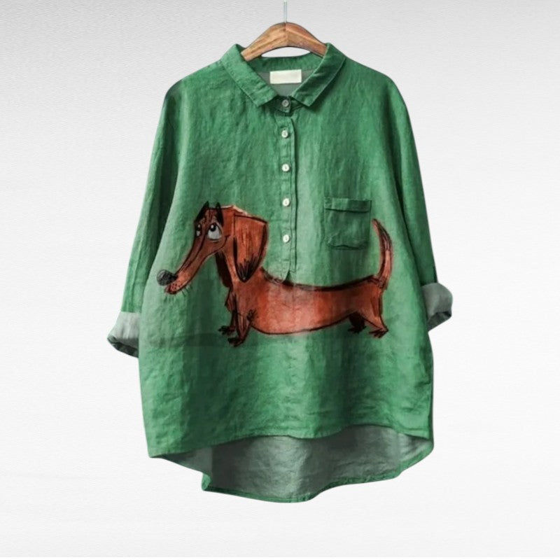 Cloé | Elegante Blusa Estiva in Lino