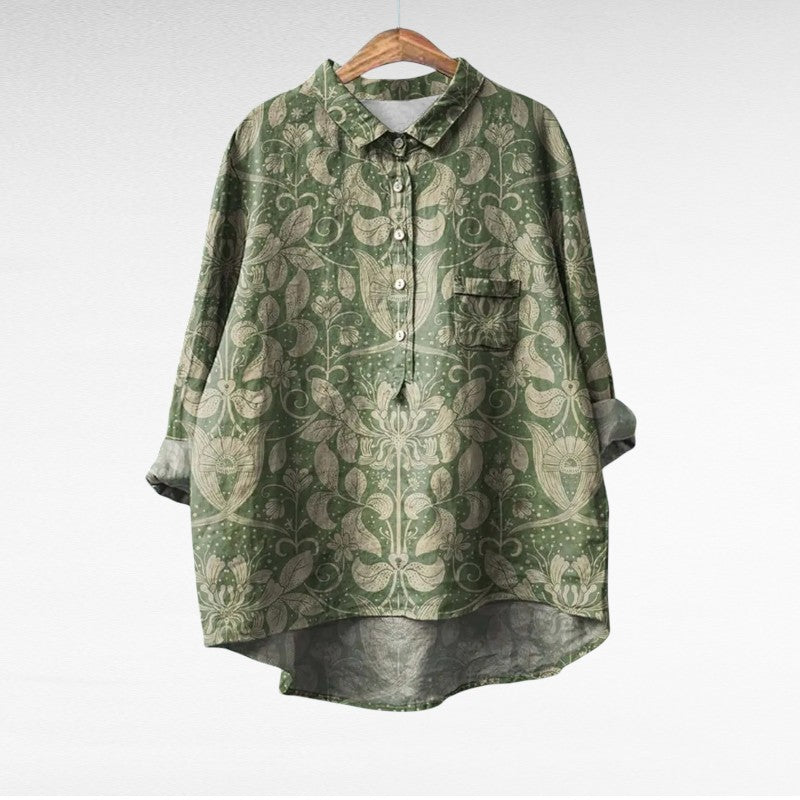 Noémie | Elegante Blusa Estiva in Lino