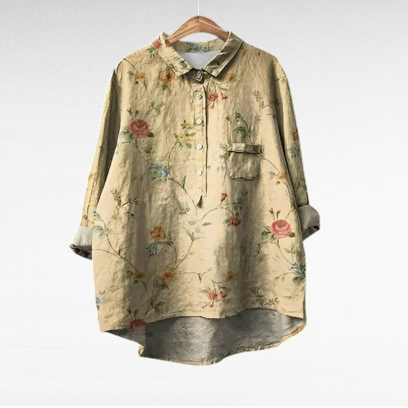 Noémie | Elegante Blusa Estiva in Lino