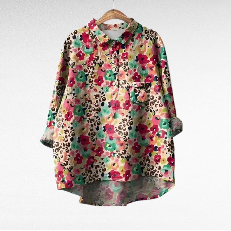 Noémie | Elegante Blusa Estiva in Lino