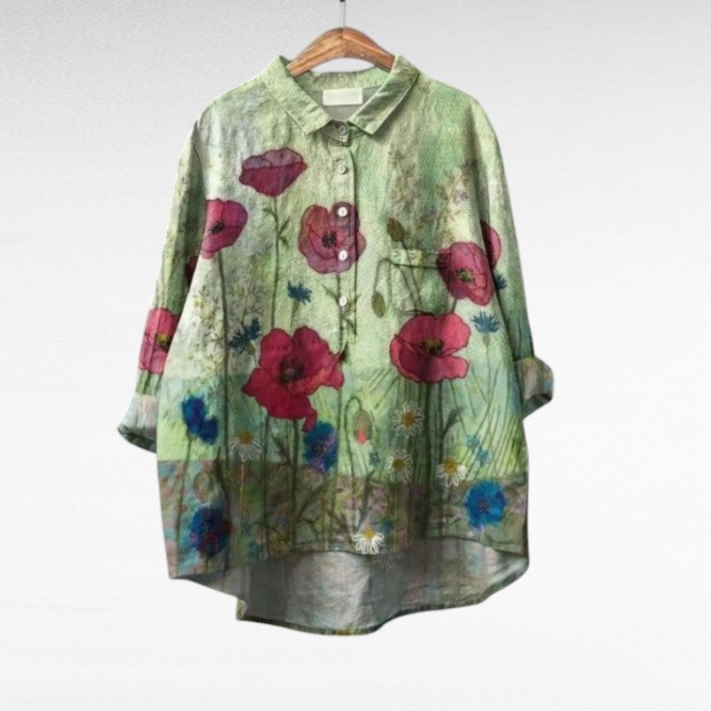 Juliette | Elegante Blusa Estiva in Lino