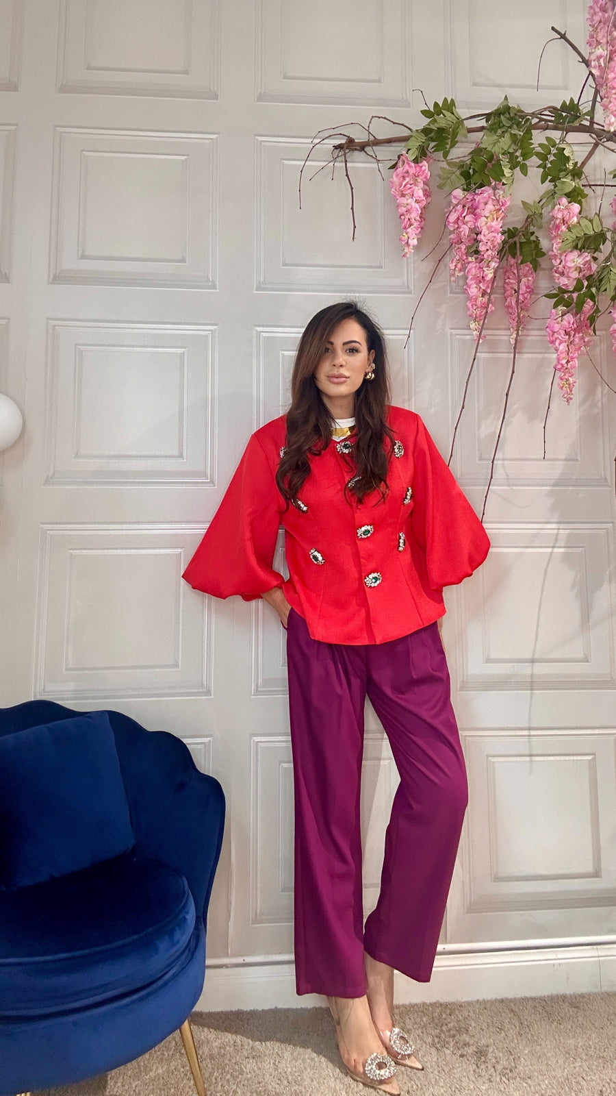 Modesta Milano™ | Giacca Serena  rossa