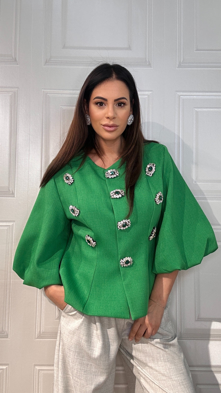 Modesta Milano™ | Giacca Serena verde