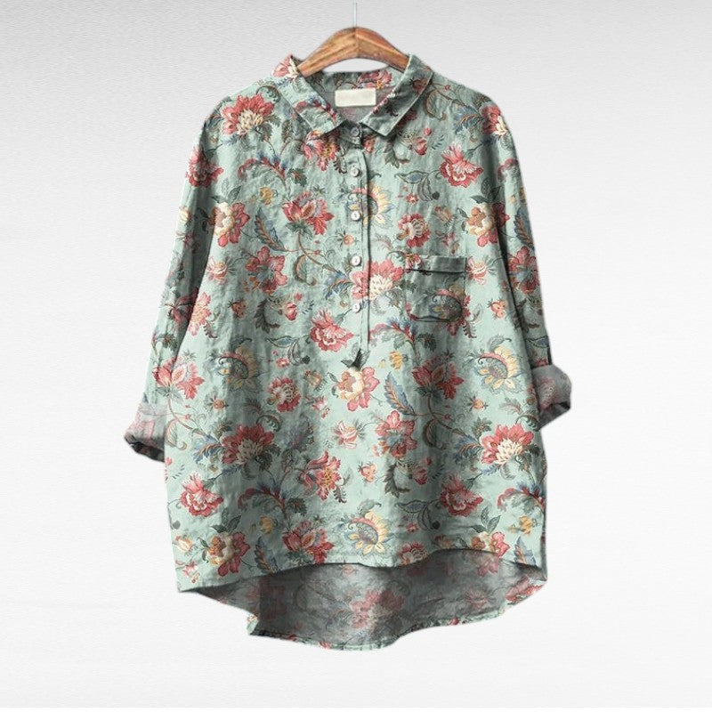 Claire | Elegante Blusa Estiva in Lino
