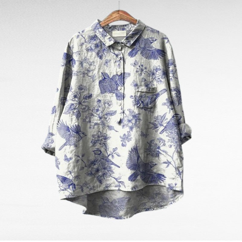 Claire | Elegante Blusa Estiva in Lino