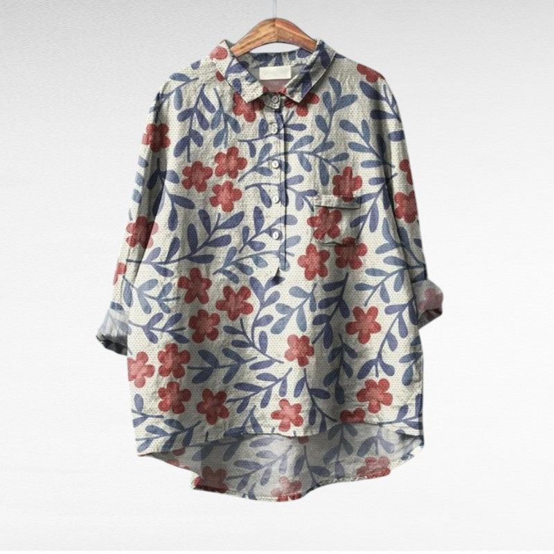 Claire | Elegante Blusa Estiva in Lino