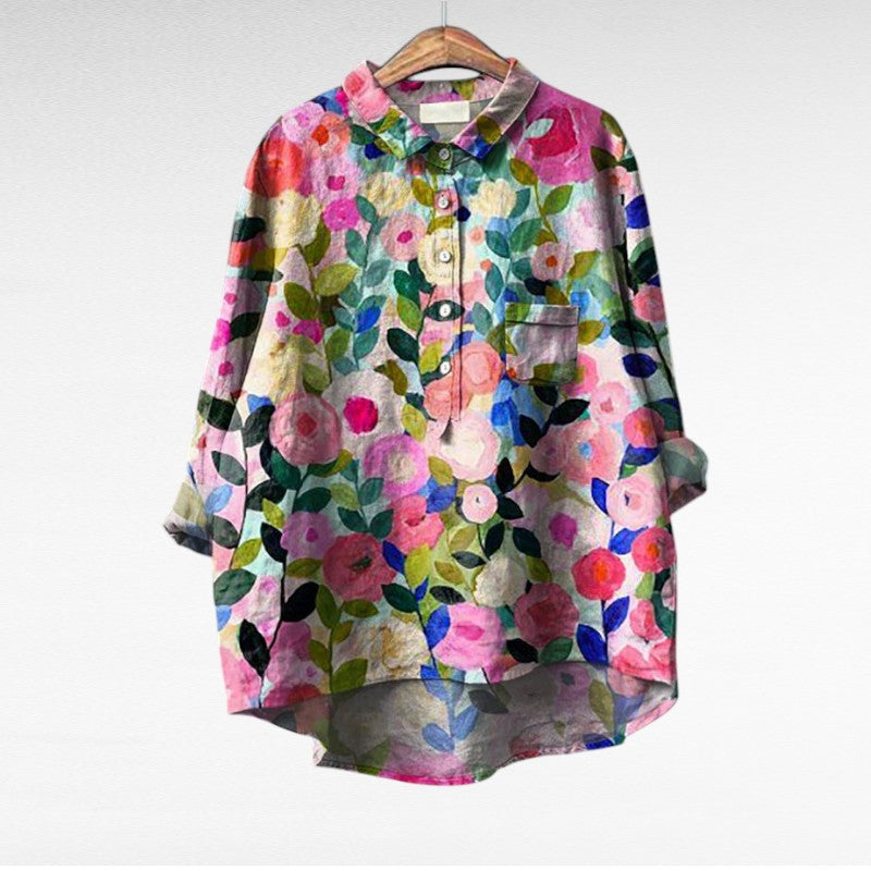 Claire | Elegante Blusa Estiva in Lino