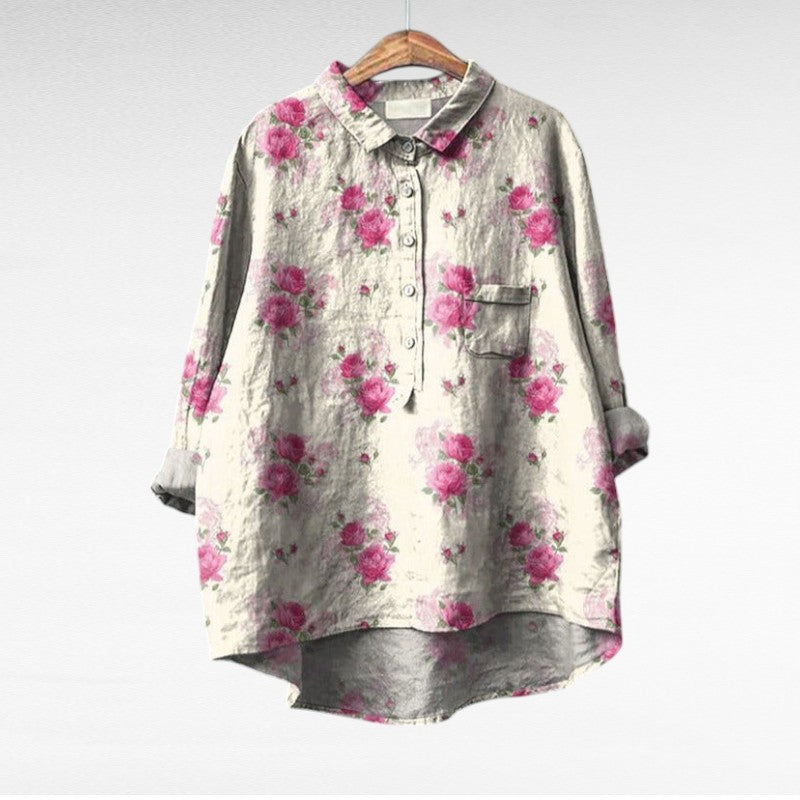 Claire | Elegante Blusa Estiva in Lino