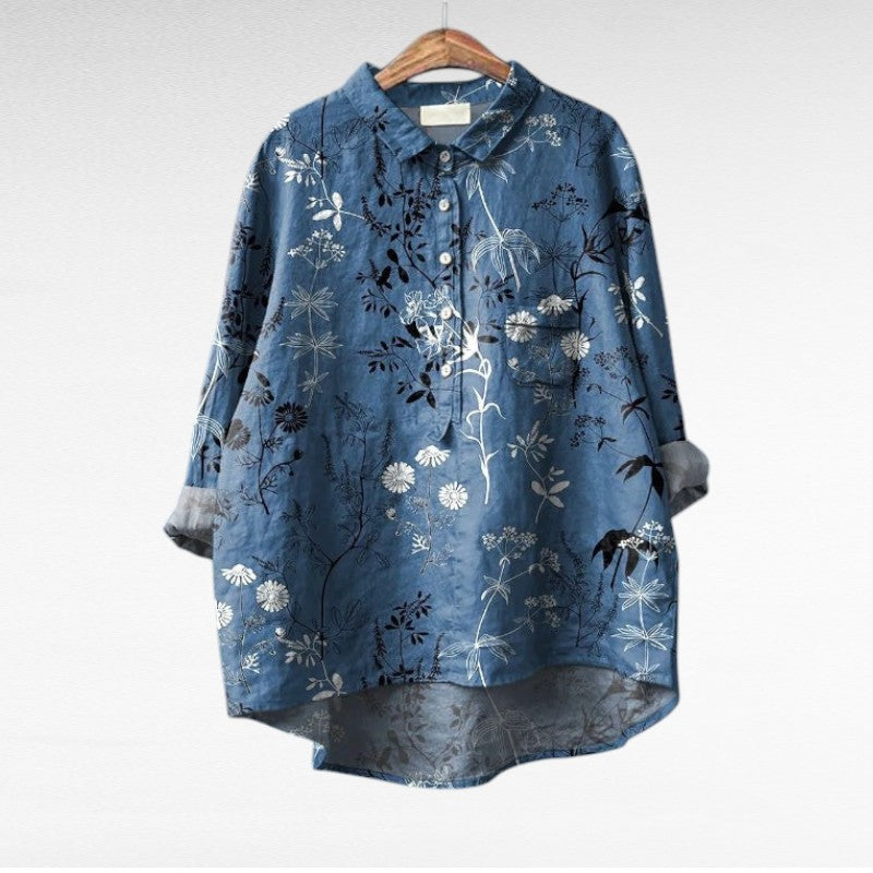 Claire | Elegante Blusa Estiva in Lino