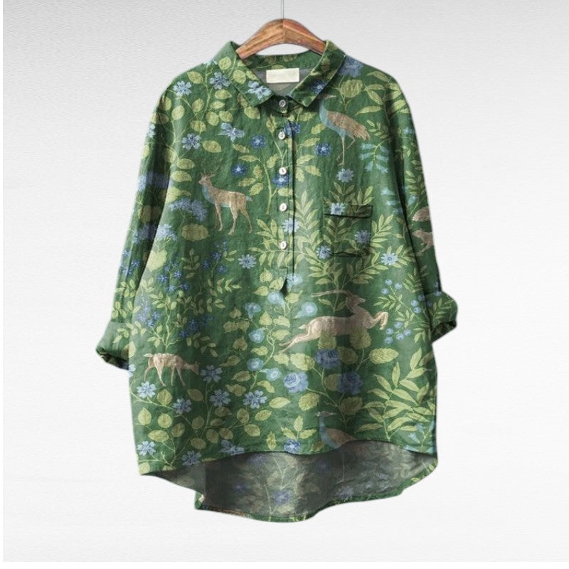 Claire | Elegante Blusa Estiva in Lino