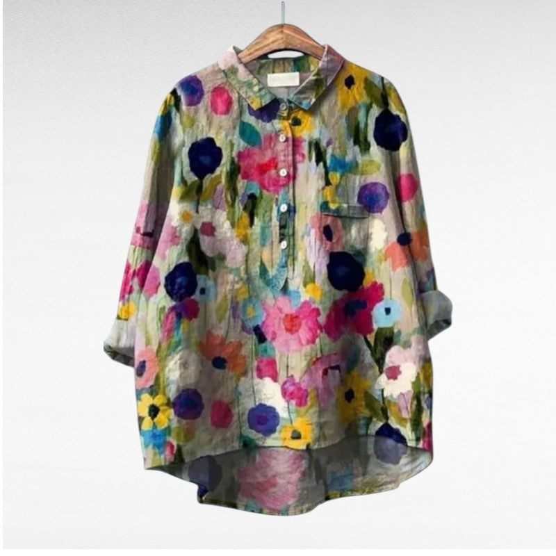Claire | Elegante Blusa Estiva in Lino