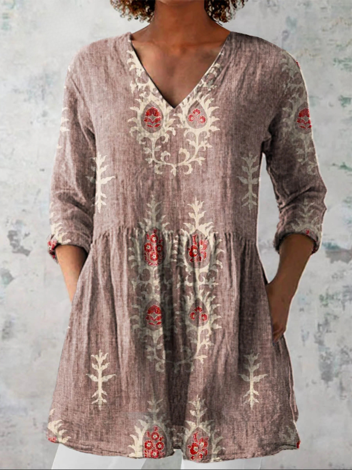 Rosa | Blusa Lunga Fantasia