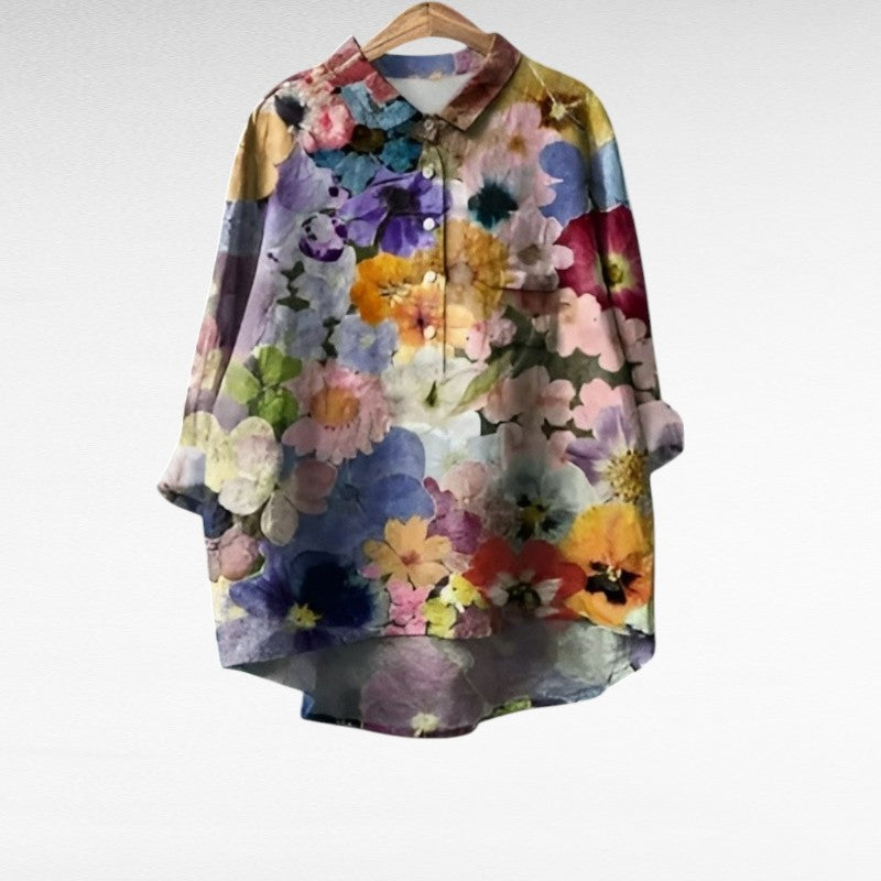 Élodie | Blusa Elegante Estiva in Lino