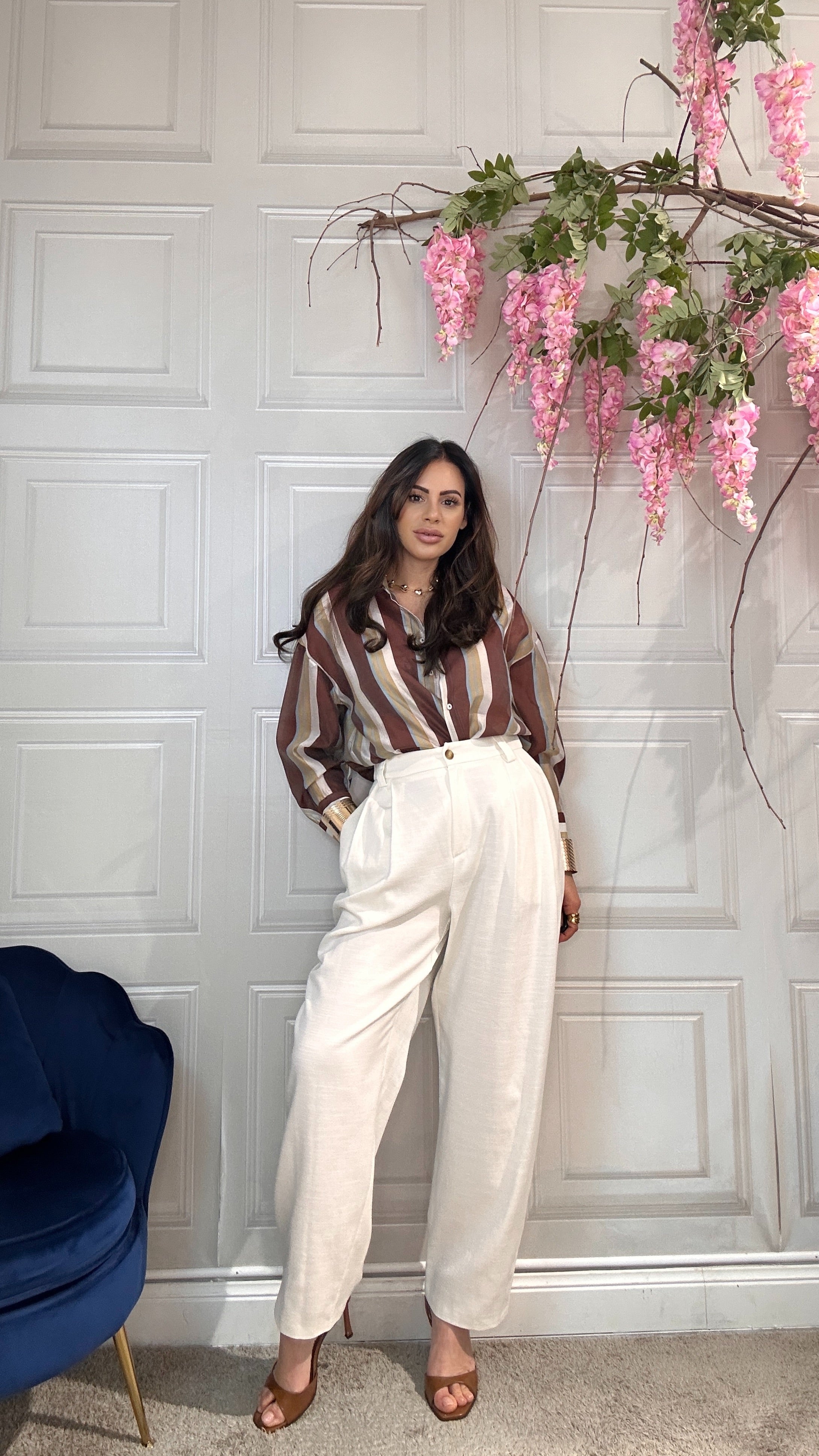Modesta Milano™ | Pantaloni 67/26 Giulia  Panna