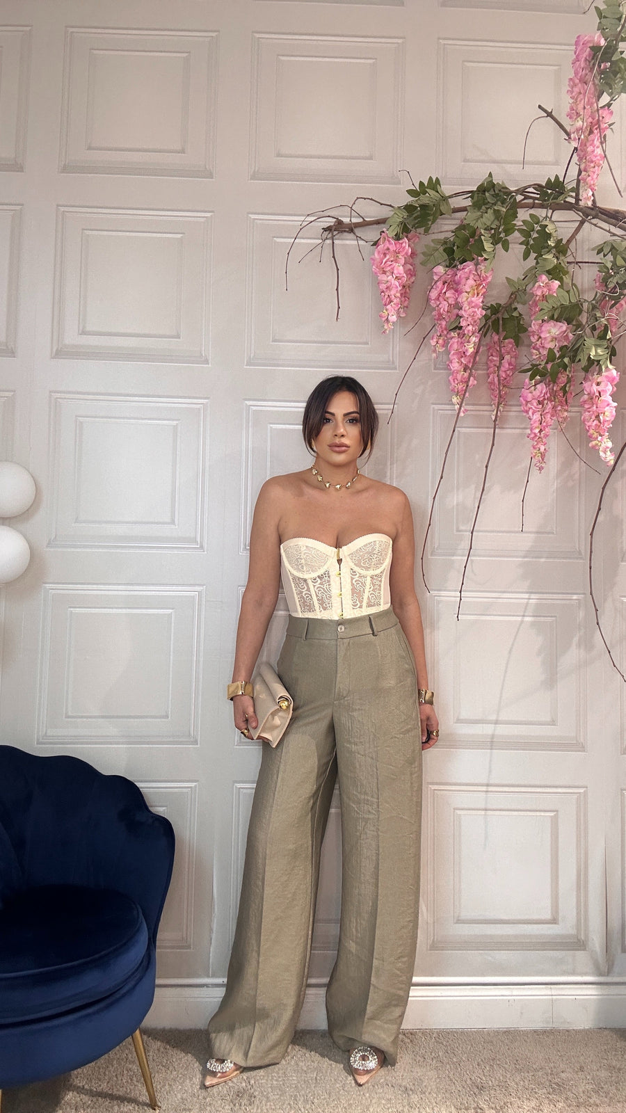 Modesta Milano™ | Pantalone Adriana 2.0 verde salvia pa71/26