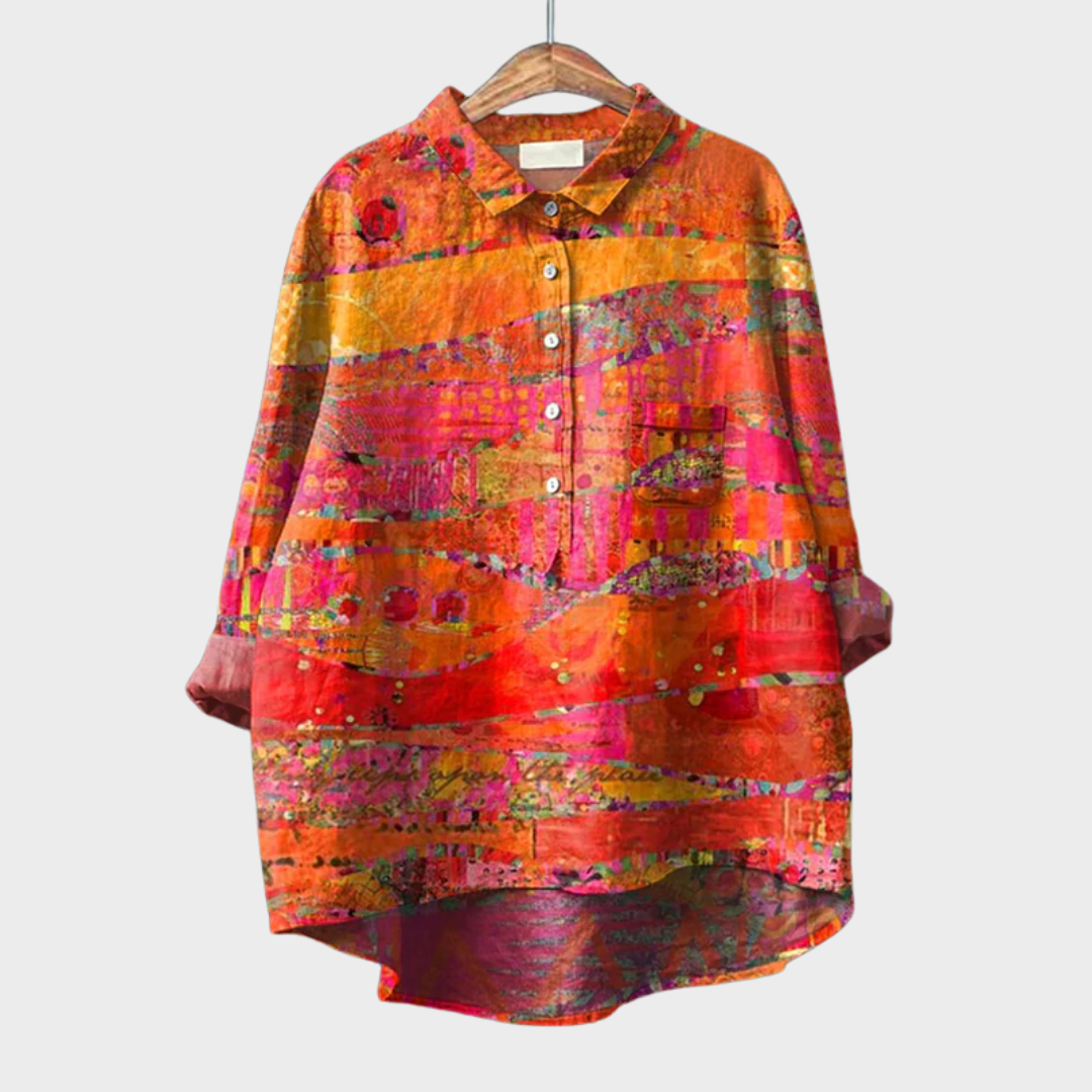 Catherine | Elegante Blusa Estiva in Lino