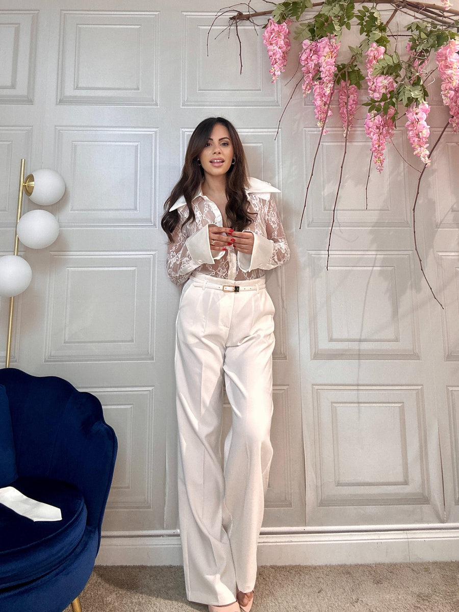 Modesta Milano™ | Pantalone Marika Bianco