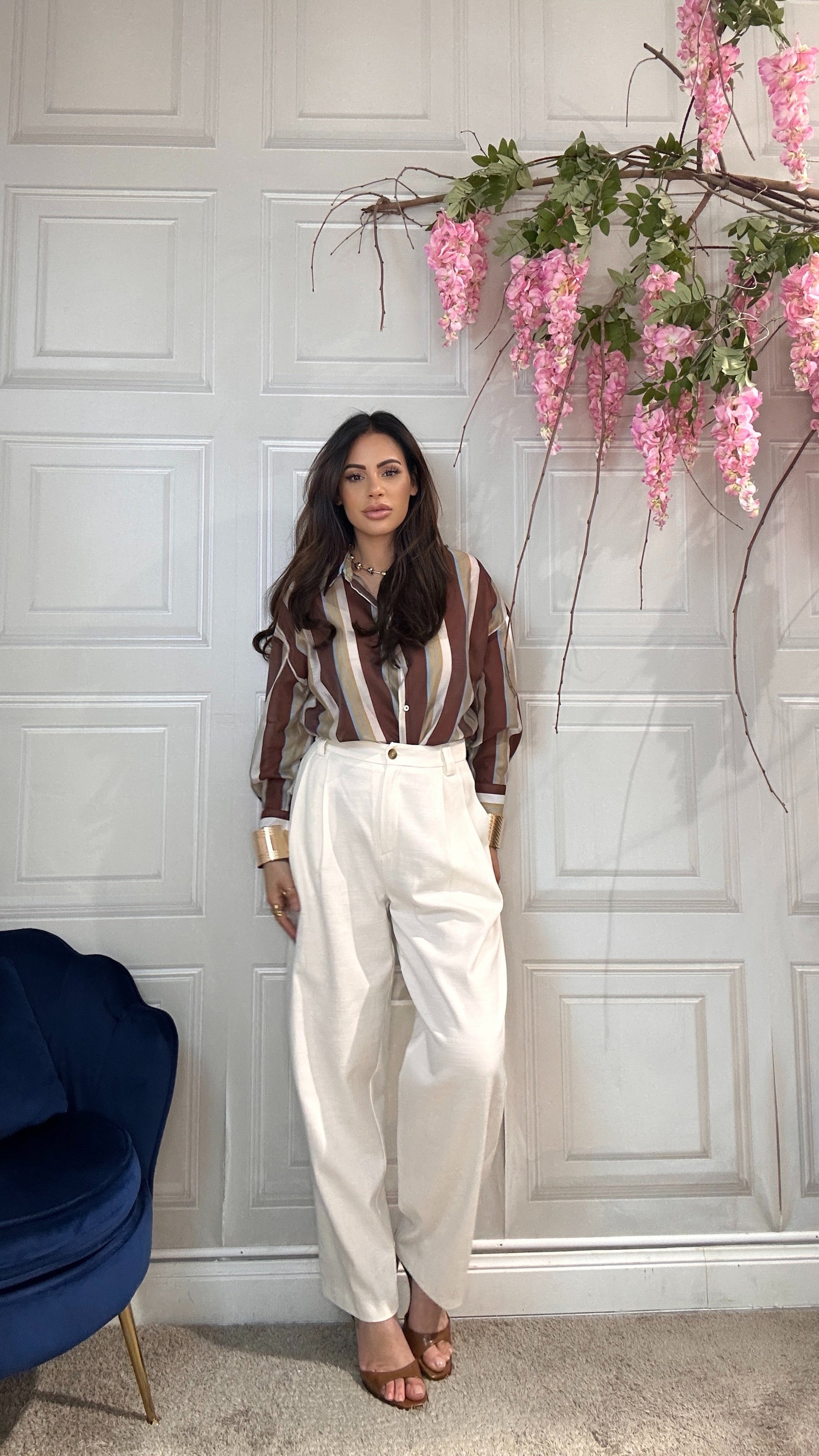 Modesta Milano™ | Pantaloni 67/26 Giulia  Panna
