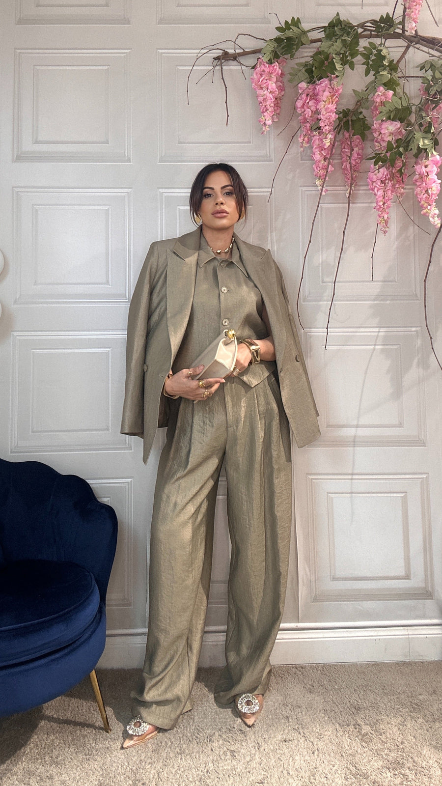 Modesta Milano™ | Pantalone Adriana verde salvia pa64/26