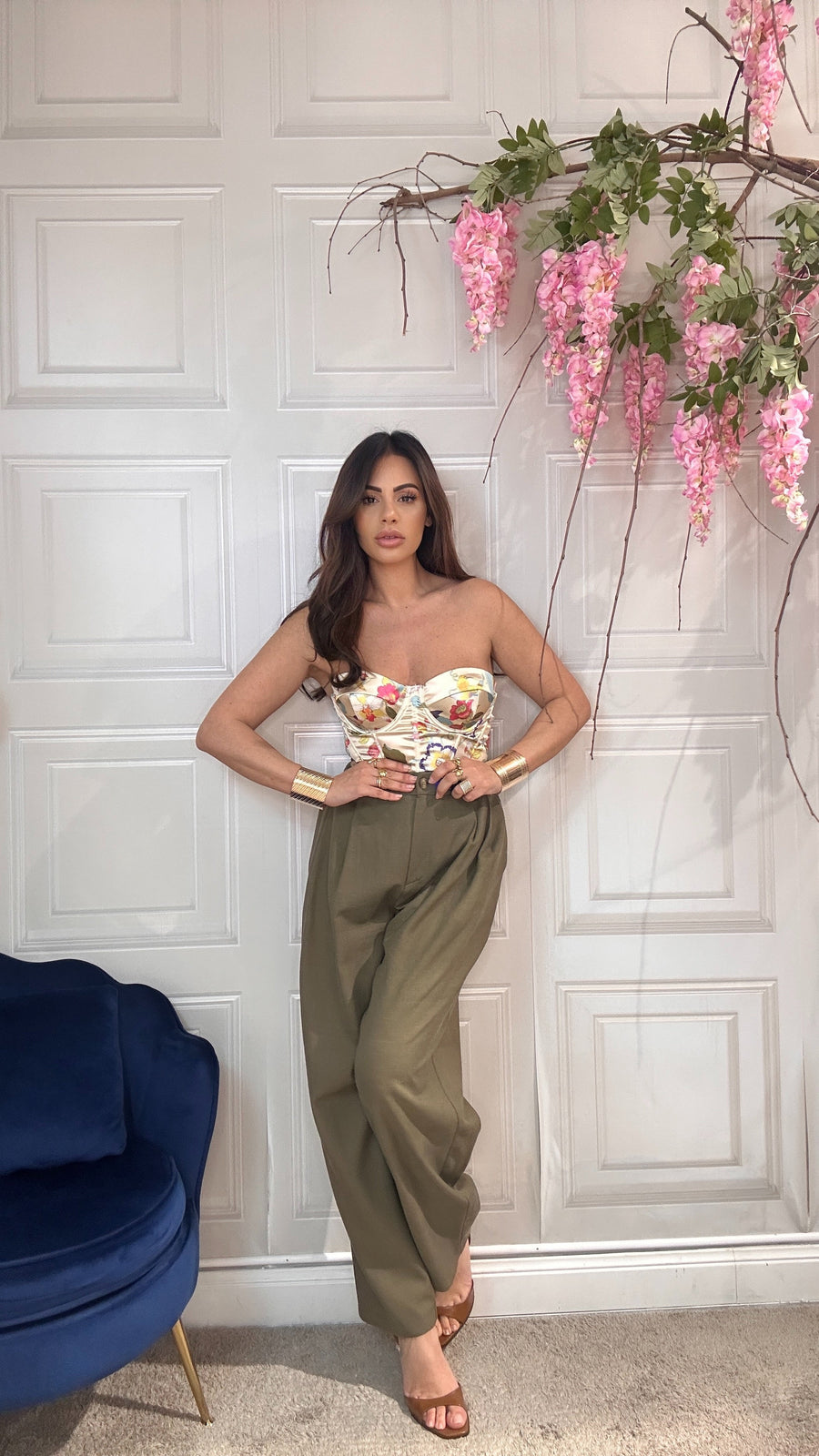 Modesta Milano™ | Pantaloni 67/26 Giulia Verde militare