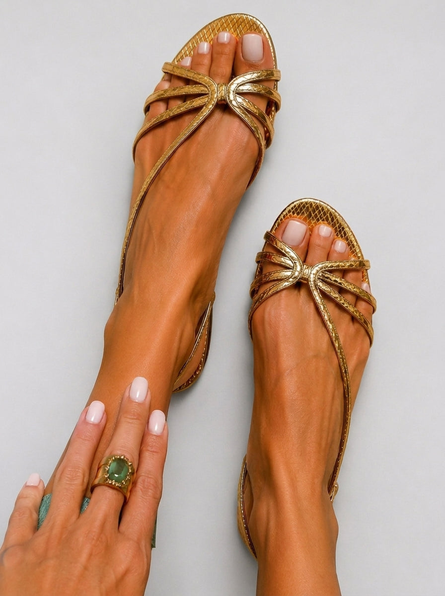 Modesta Milano™ | SANDALI DORATA™