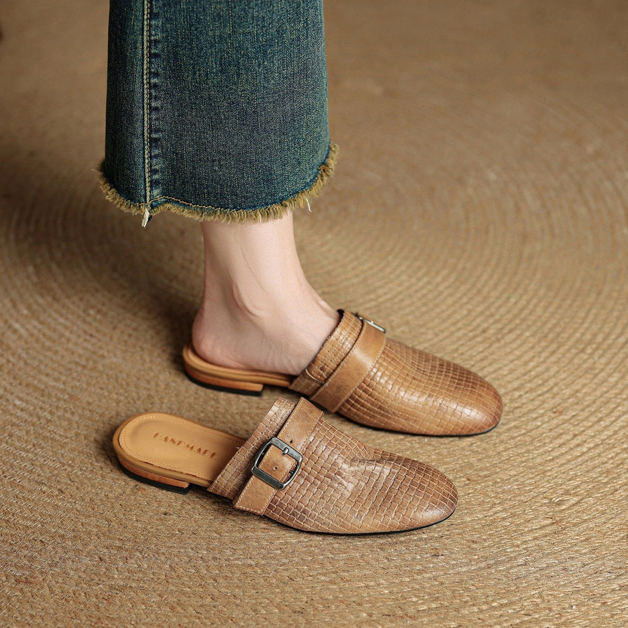 Angela | Mules Intrecciate con Fibbia