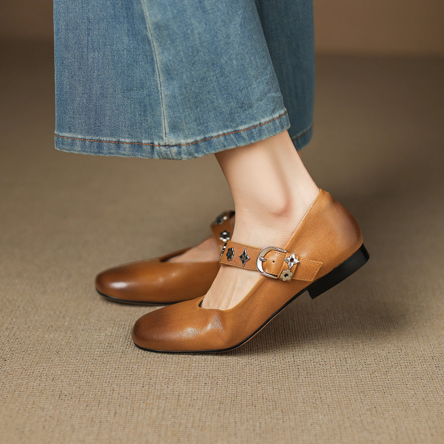 Kylen | Ballerine Mary Jane con Borchie