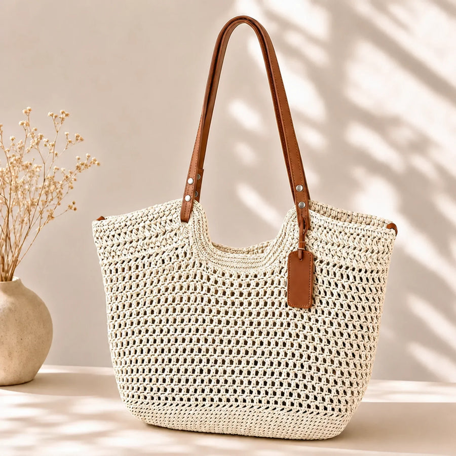 Gioia | Borsa Shopper Intrecciata a Mano all'Uncinetto