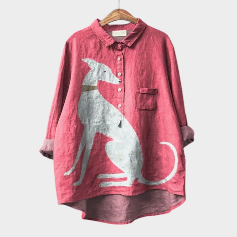 Constance | Elegante Blusa Estiva in Lino